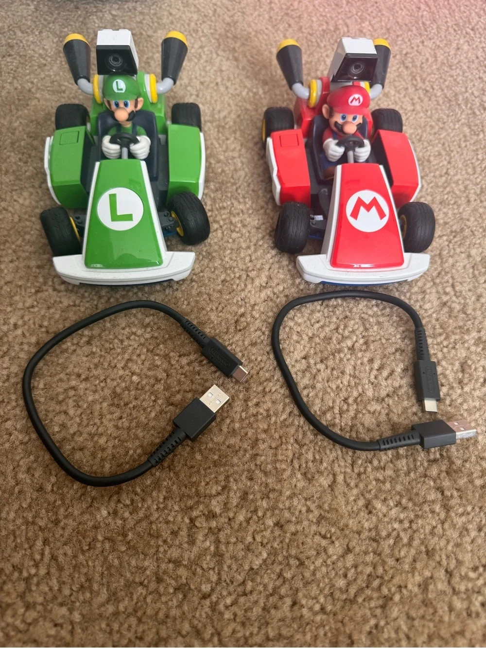 Nintendo Switch with Neon Blue Left and Neon Red Right Joy‑Con Pair